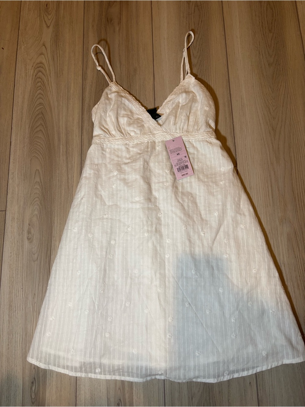 wild fable Ivory Eyelet Mini Dress
